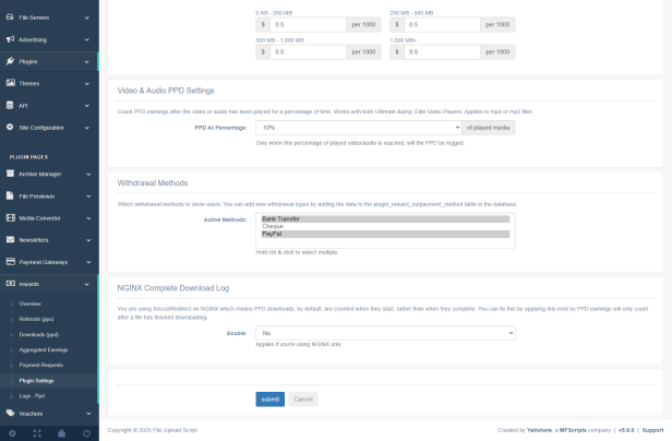 Admin Plugin Settings 3